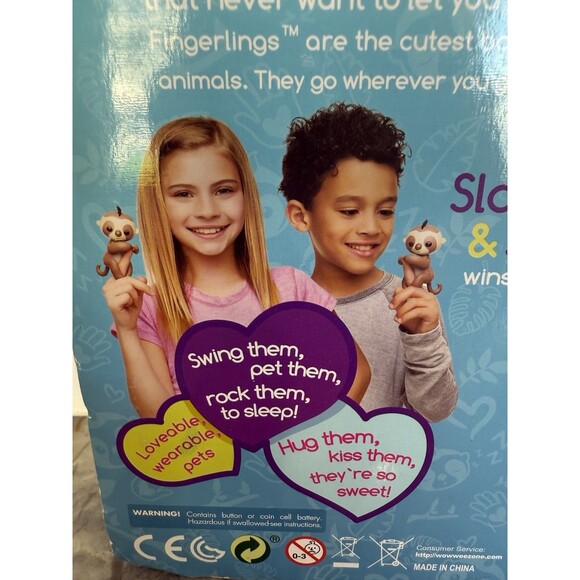 Fingerlings Baby Sloth Kingsley Interactive Baby Pet by WowWee 40+ Sounds 2016 - Picture 3 of 12